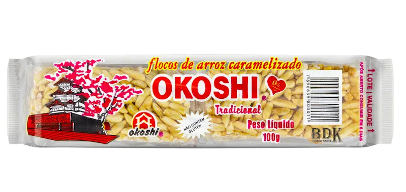 Flocos de Arroz Caramelizado Okoshi 20g
