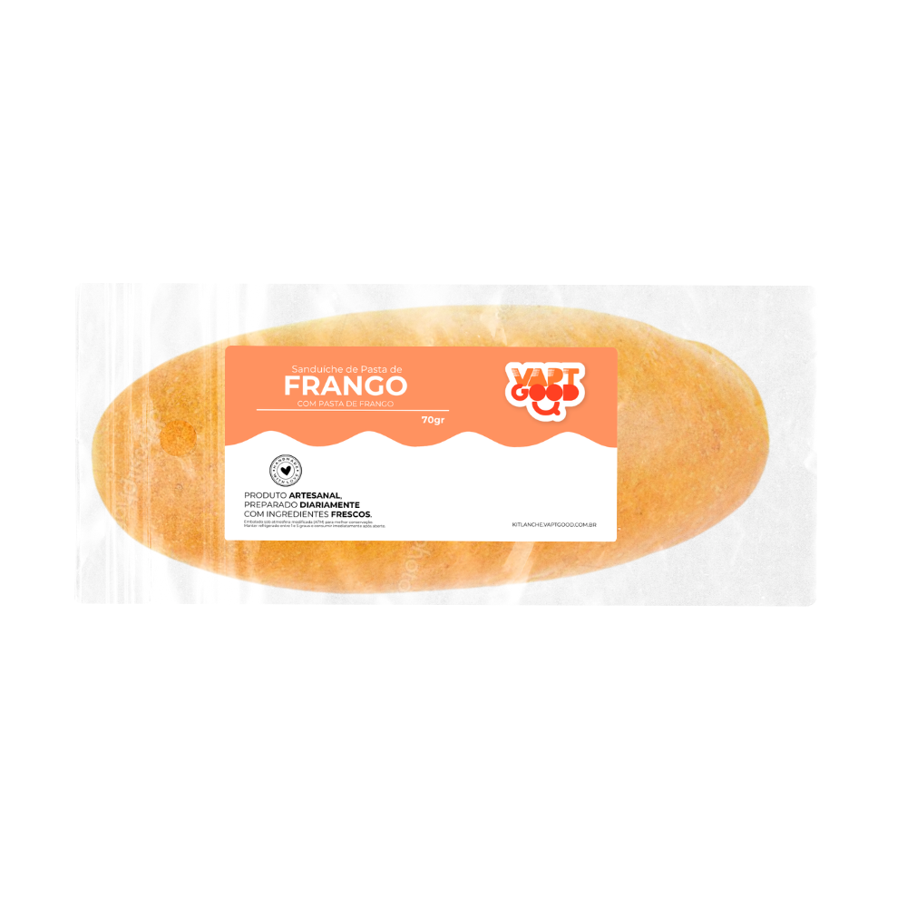 Pasta de Frango com Milho no Pão Baguete ~ 100g